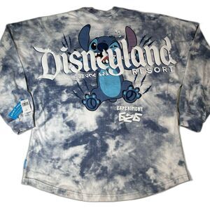 Disneyland Resort Spirit Jersey Blue Tie Dye Stitch Experiment 626 Size M New